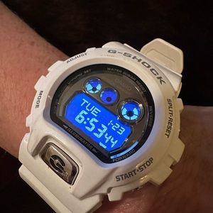 G Shock Mens Vintage Digital White. Excellent condition.